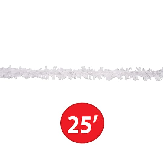 Beistle 25ft. White Tissue Festooning, 2ct.